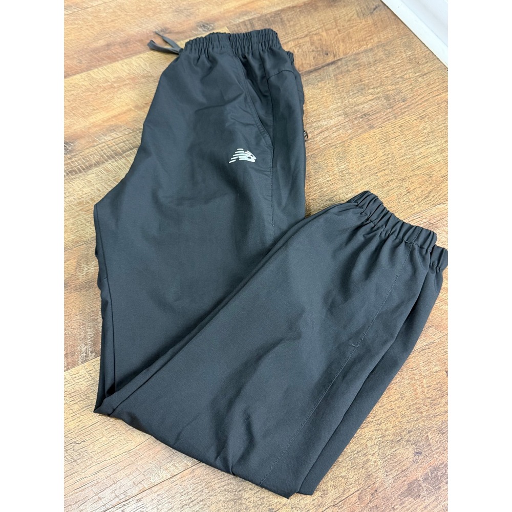 New Balance Mens Black Joggers Mesh Lined Athletic Track Pants Small